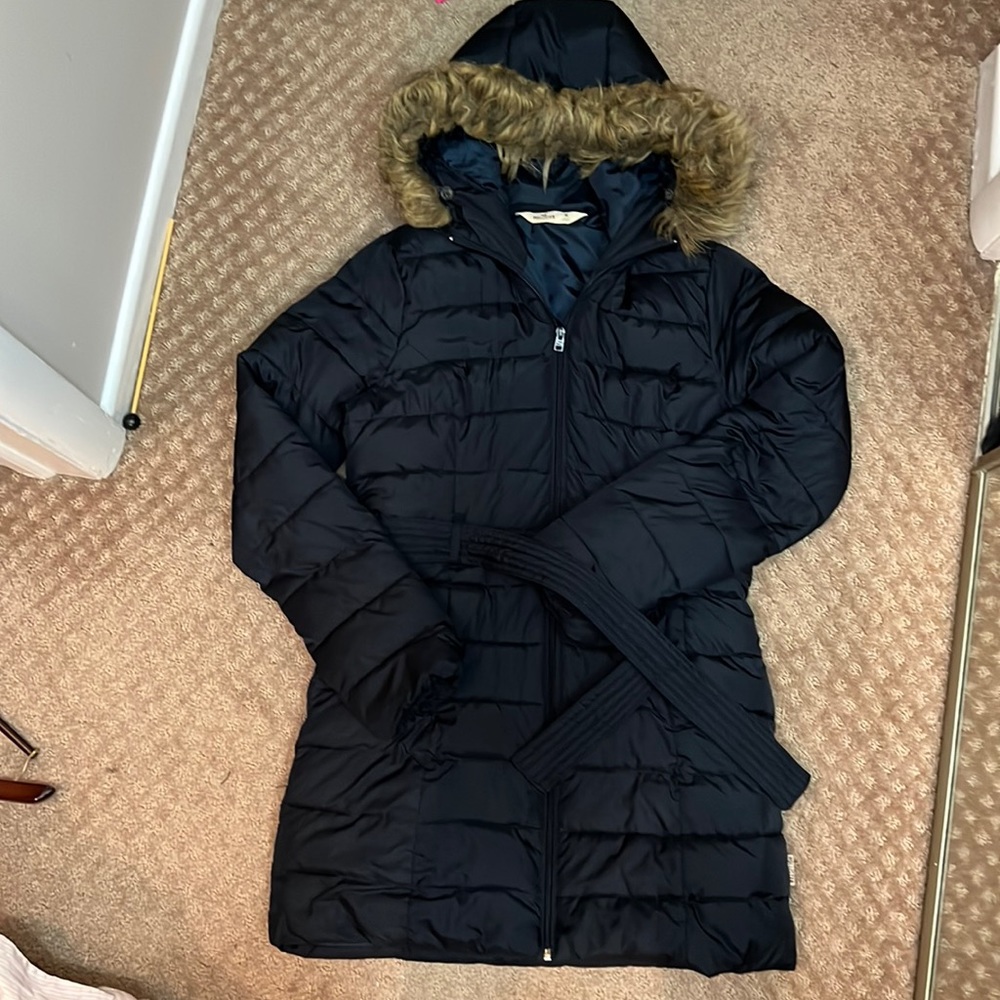 Hollister long puffer jacket